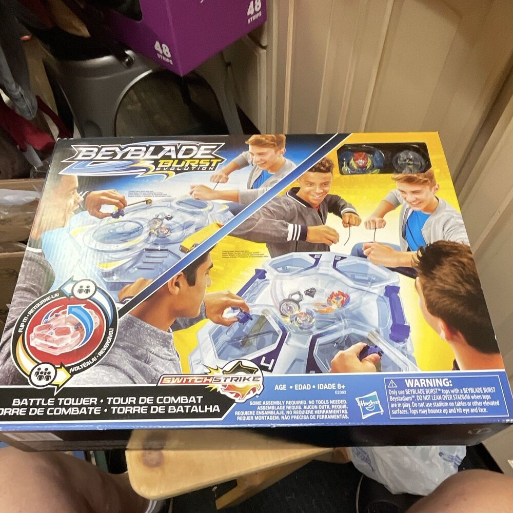 Hasbro Beyblade Burst SwitchStrike Battle Tower Set w/ Noctemis N3 E2393 8+